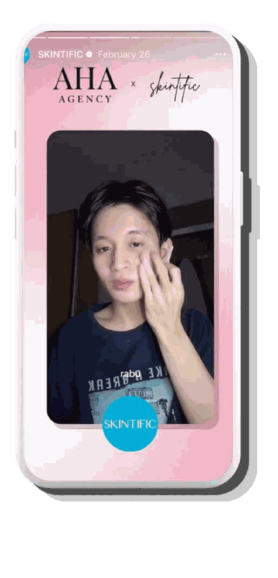 Konten endorsement talent AHA Agency di Instagram